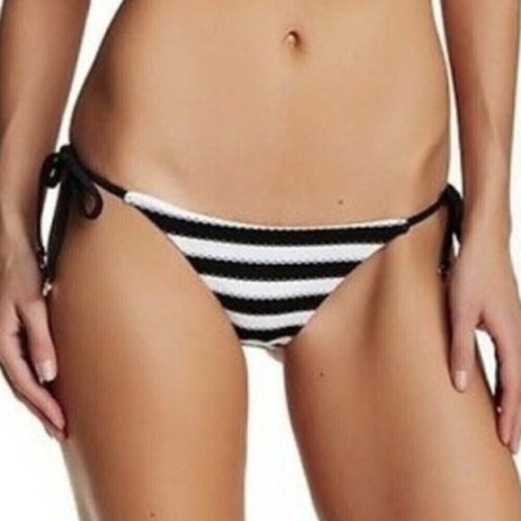 WIldfox Striped Dreamhouse Bikini Adjustable Tie Swim Bottoms Size Large - Picture 2 of 8